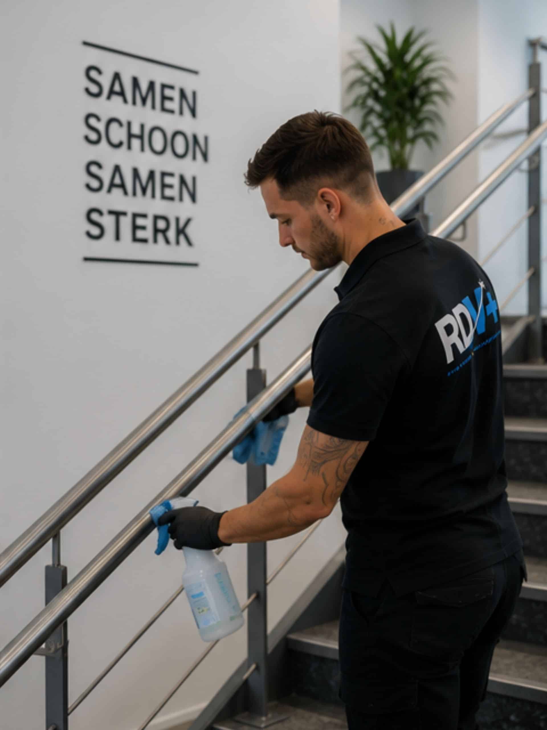 Kantoorschoonmaak RDV Plus Groningen poetsen