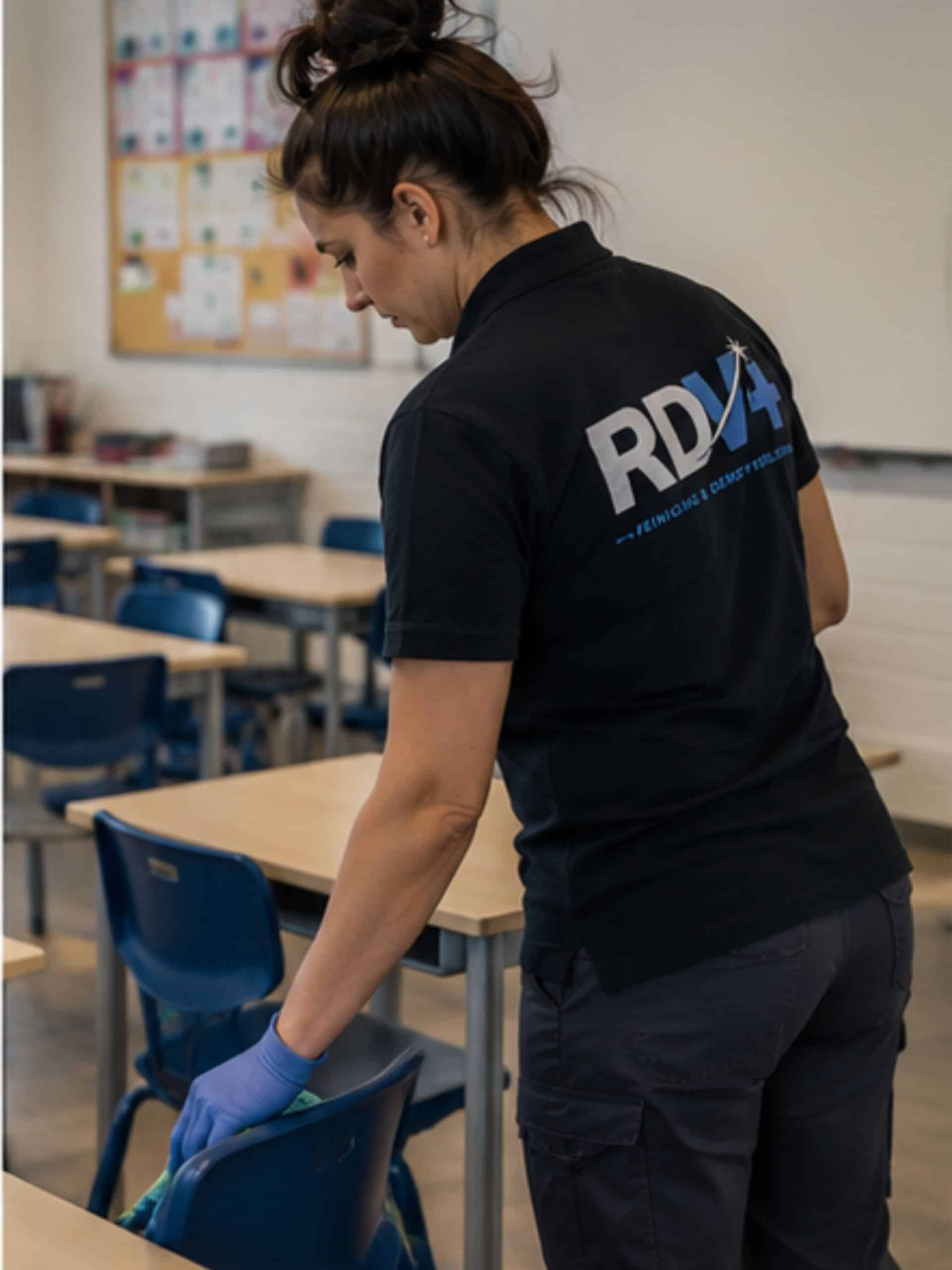 RDV Plus onderwijs reiniging klaslokaal stoelen