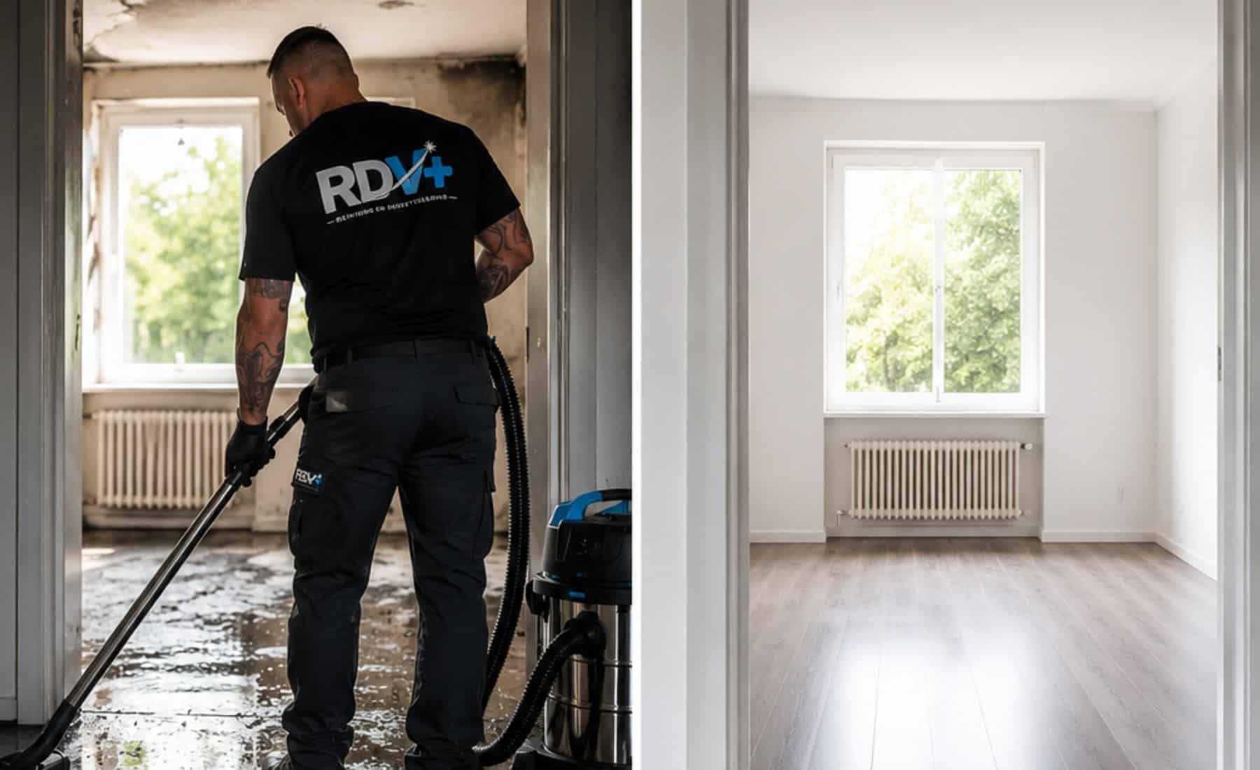 RDV Plus schoonmaak na schade Groningen van voor foto resultaat