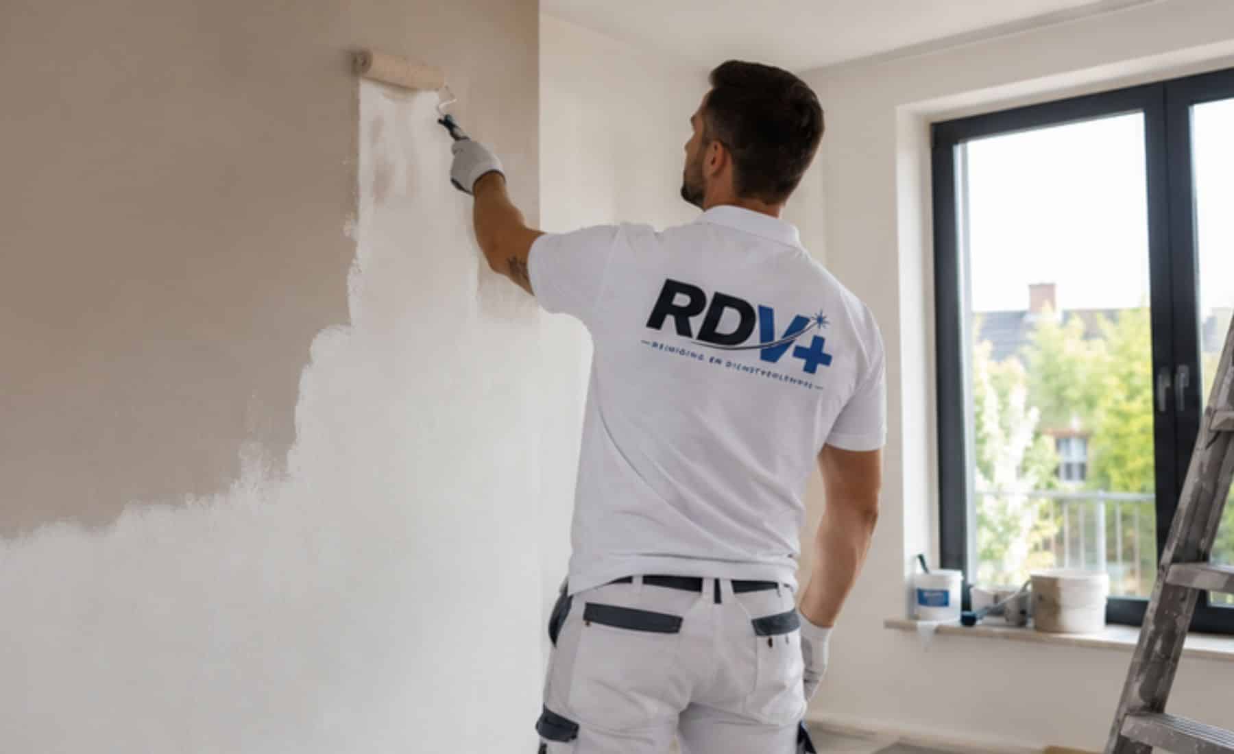 schilderwerken Groningen RDV Plus muur schilderen na schade woning