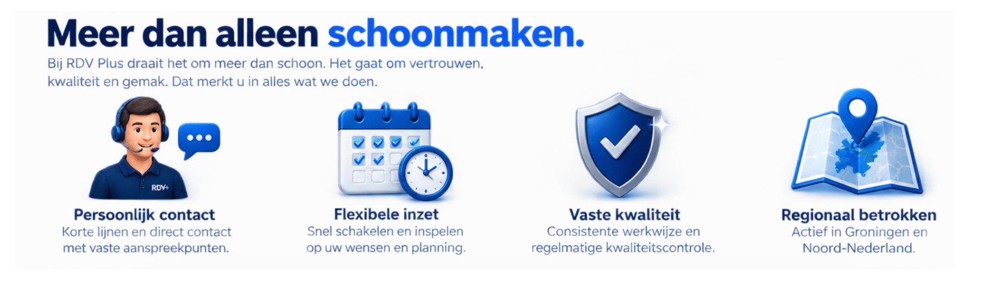 RDV PLUS meer dan alleen schoonmaak DIENSTEN GRONINGEN.
