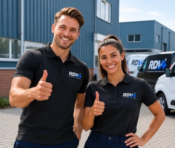 Vacature RDV Plus Groningen foto personeel dikke positieve duim omhoog