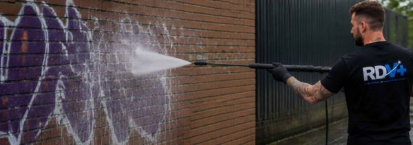 Graffiti verwijderen Groningen RDV Plus Hogedrukspuit (2)